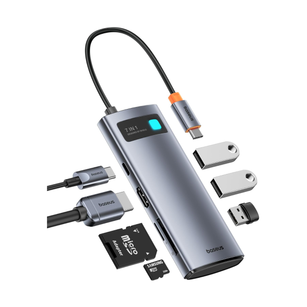 Baseus 7-in-1 100W USB-C Multiport Adapter with 4K 60Hz HDMI Sale
