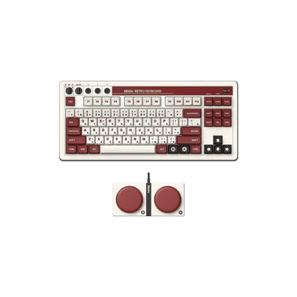 8BitDo 87-Key Retro Mechanical Keyboard (Fami Edition) For Cheap
