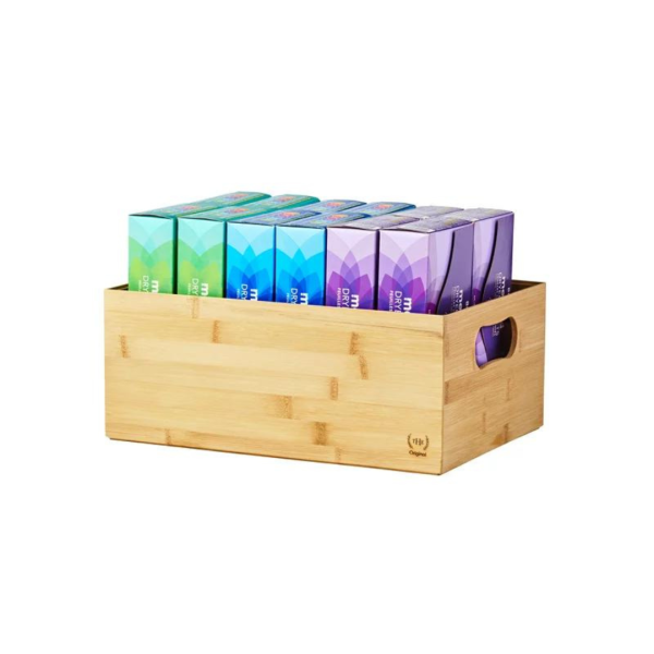 Set of 2 The Home Edit Bamboo Stackable Storage Organizing Bins Online