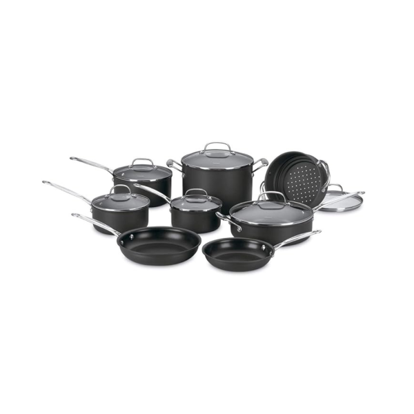 14-Piece Cuisinart Chef s Classic Nonstick Hard Anodized Cookware Set Cheap
