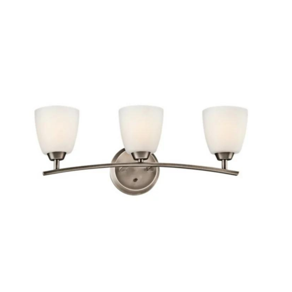 Kichler Granby Collection 3-Light 25  Brushed Pewter Bath Vanity Fixture Fashion