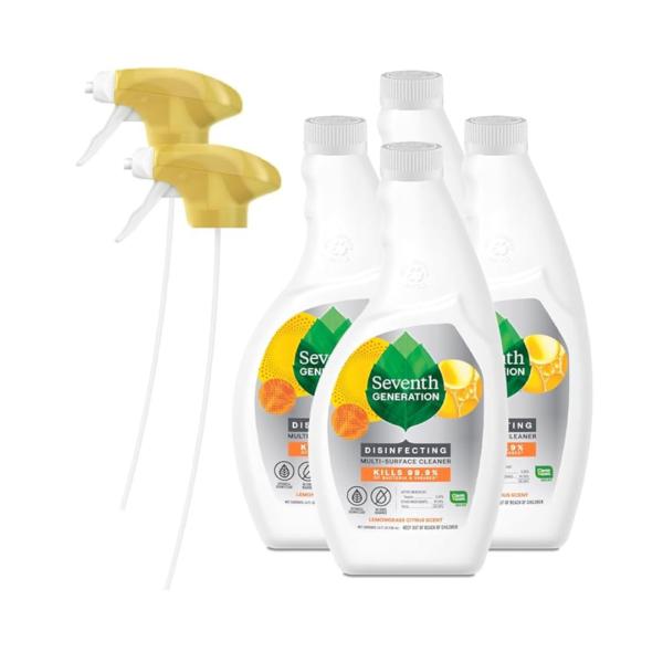 4 Bottles of Seventh Generation Disinfecting Multi-Surface Cleaner For Cheap