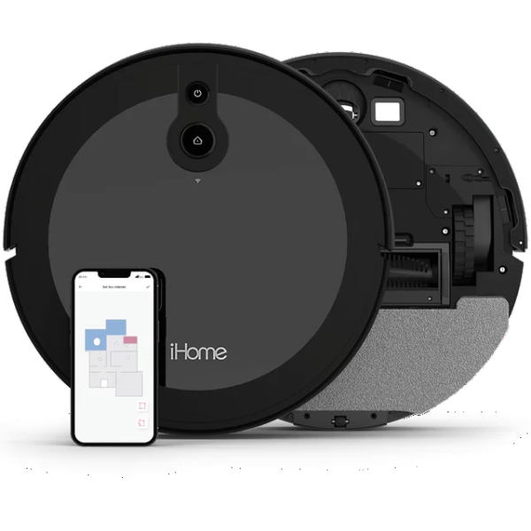 iHome AutoVac Luna 2-in-1 Front LIDAR Robot Vacuum and Vibrating Mop Discount