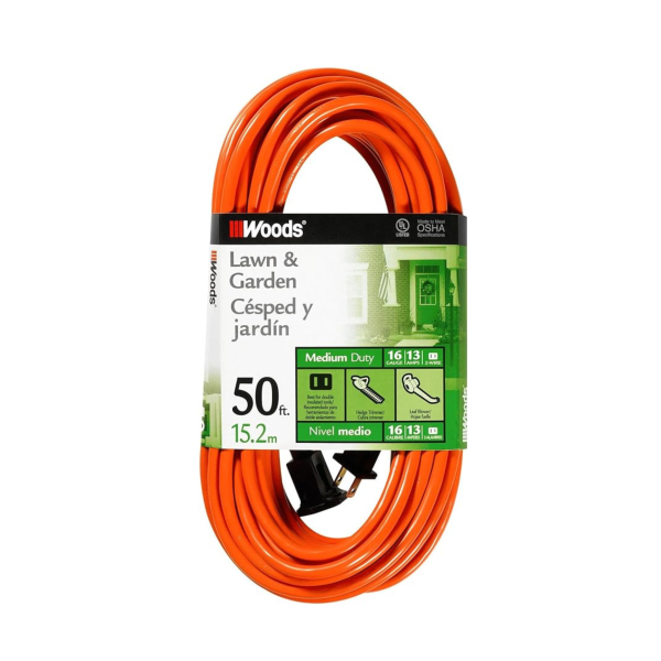 Woods 50′ 16 Gauge Extension Cord For Cheap