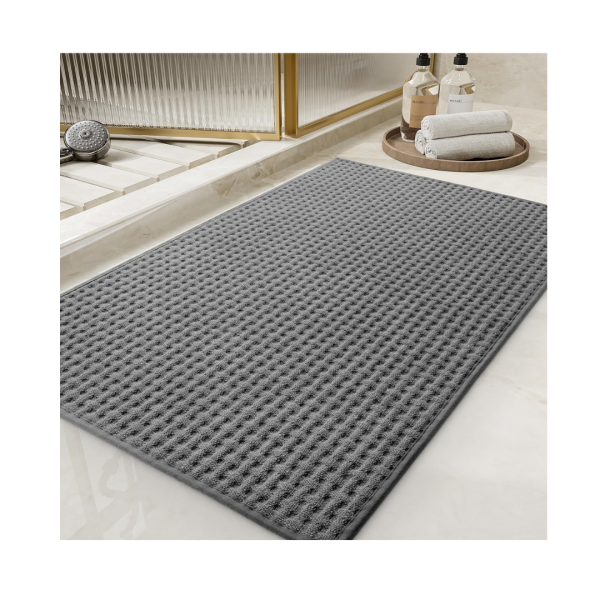 Tchdio 17  x 24  Non Slip Checkered Bath Mat Rug For Cheap