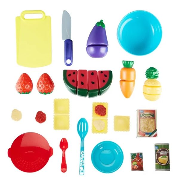 31 Piece Spark Create Imagine Fruit Vegetable & Pasta Toy Play Set Sale