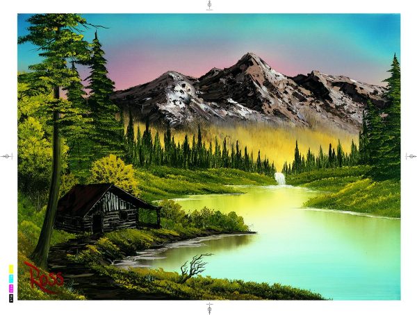 Bob Ross Mountain Retreat Nature Puzzle | 1000 Piece Jigsaw Puzzle For Sale