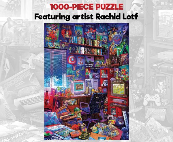 90s Game Room Pop Culture 1000 Piece Jigsaw Puzzle By Rachid Lotf Hot on Sale - Image 3