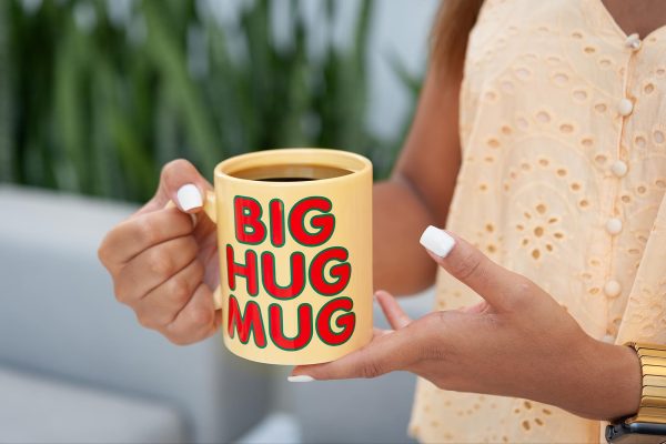 Big Hug Mug 16oz Ceramic Coffee Mug For Sale - Image 5