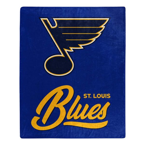 St. Louis Blues Blanket 50x60 Raschel Signature Design Hot on Sale