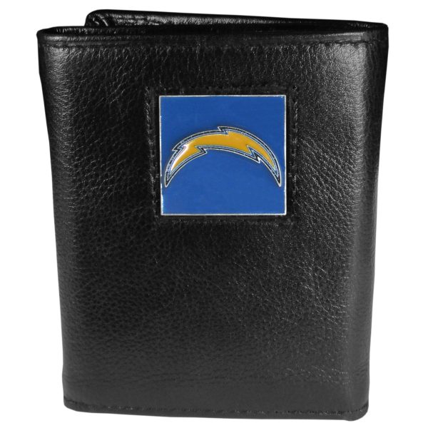 Los Angeles Chargers   Leather Tri fold Wallet Online now